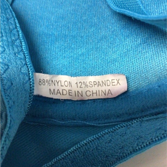 Mamia Women’s 1/2 Lace Front Cup Padded Bra, Blue, size 40C - Picture 5 of 9